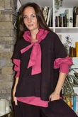 Paloma Tela Poet Blouse Deep Raspberry